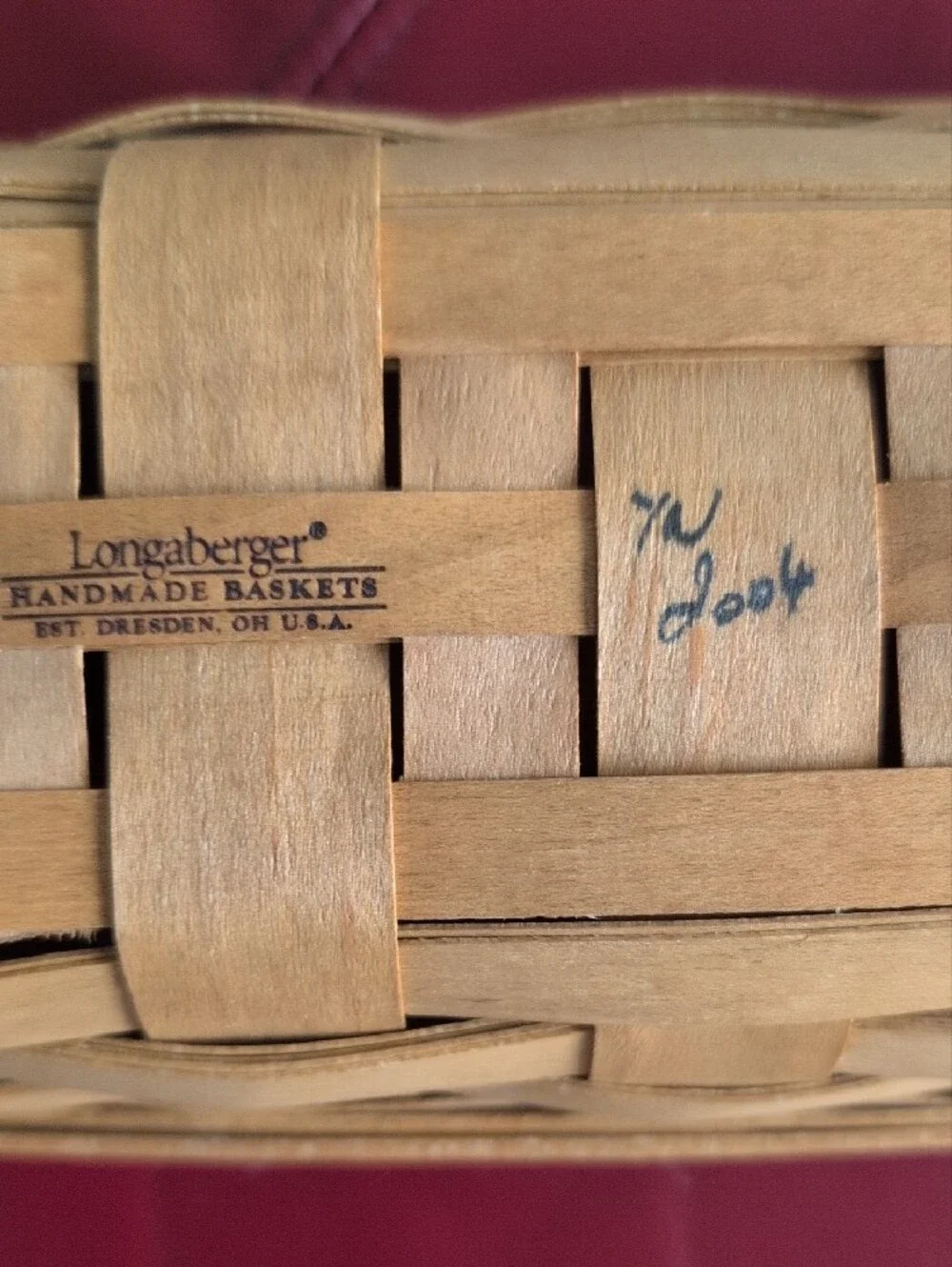 Longaberger 2004 signed